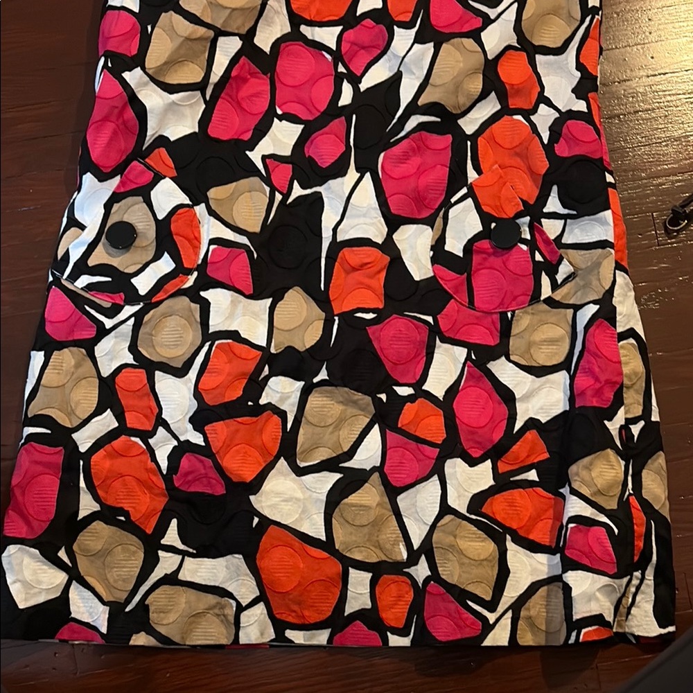 Vibrant Abstract Patterned Dress - Picture 2 of 7